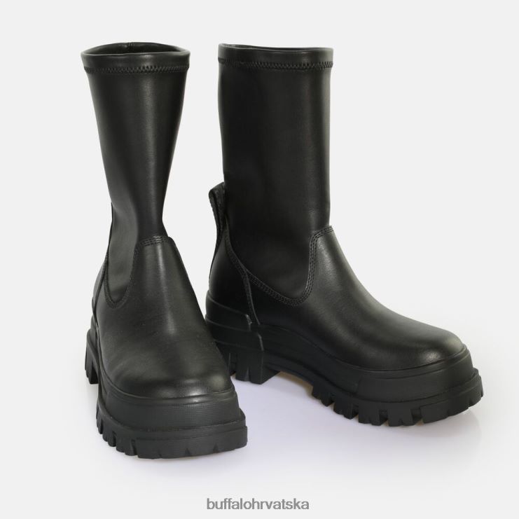 crno Buffalo aspha sockboot čizma do srednjeg gležnja veganska |čizme TDD6T808